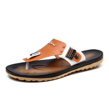 Hommes été plage en plein air maison occasionnel bascule souple et confortable flop, chaussures pantoufle plates