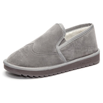 Glissade élastique sur doublure en fausse fourrure doublure cheville bottes courtes pour les femmes
