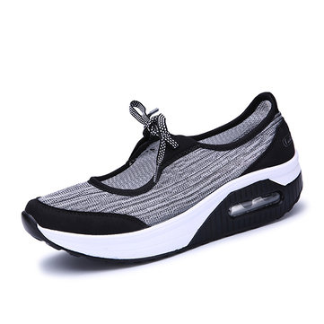 Chaussures& à& bascule& Mesh& Rocker& Chaussures à lacets décontractées pour femmes