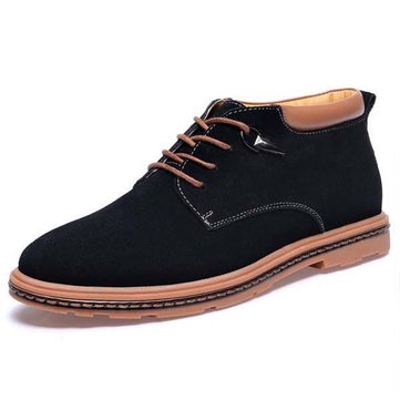 Nous la taille 6.5-11 hommes chaussures richelieus en daim avec doublure en polaire de laine chaude