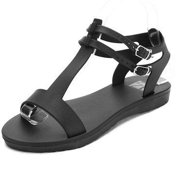 Les femmes été sandales peep toe chic de plage moulantes respirante sandales