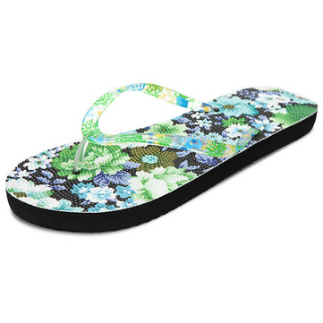 Taille us 5-10 femmes plage d'été doux appartements de fleurs confortables sandales mode pantoufles chaussures