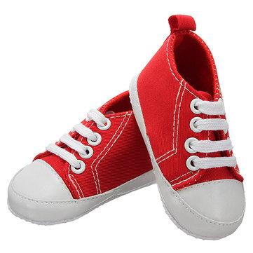 Baskets de marche de crèche unique bébé bambin chaussures de toile souple
