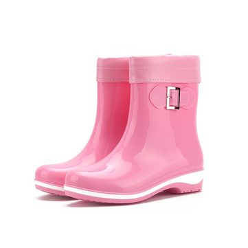 Coloré garder slip chaud sur la cheville courte bottes de pluie
