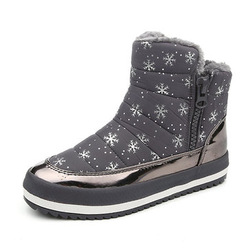 Bottes de neige Winter Women Bottes de cheville Outdoor en peluche
