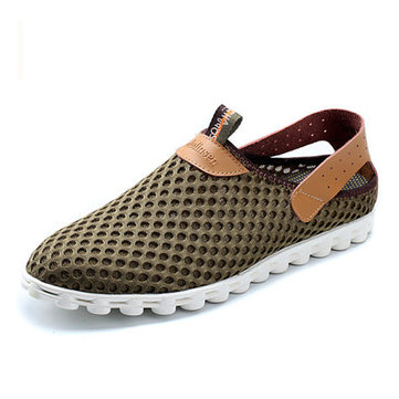 US Taille 6.5-11 chaussures de sport respirant Mesh Slip On chaussures de sport de sport en plein air
