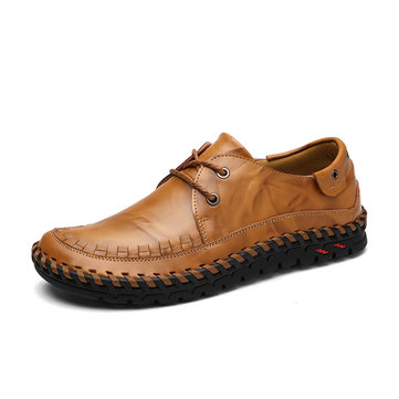 Affaires unique chaussures formelles lacer cuir oxfords de plein air douce