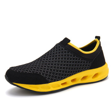 Hommes occasionnels en plein air mesh respirant chaussures de sport de semelle souple marche chaussures de sport