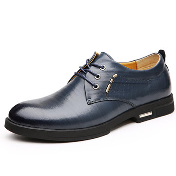 Chaussures en cuir hommes décontracté slip plat à l'extérieur sur les affaires oxfords
