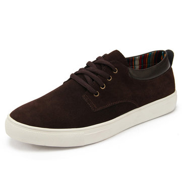 Grands lacent taille homme doux oxfords semelle anti appartements de glissement chaussures en cuir respirant