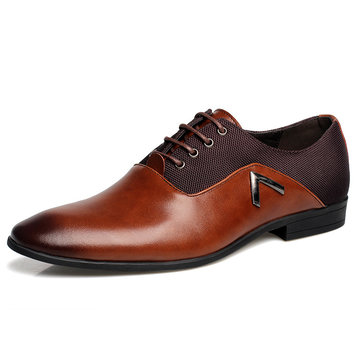 Taille nous 6.5-10.5 hommes chaussures en cuir confortables affaires orteil pointu occasionnels chaussures en cuir souple