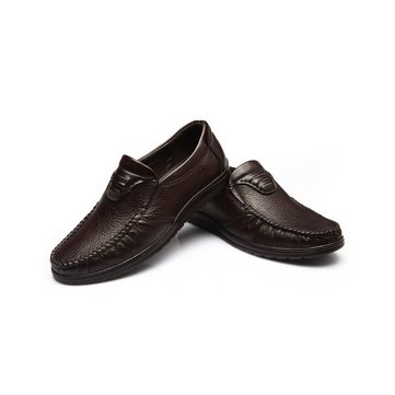 Homme Noir chaussures oxford marron en cuir véritable mocassins mocassins