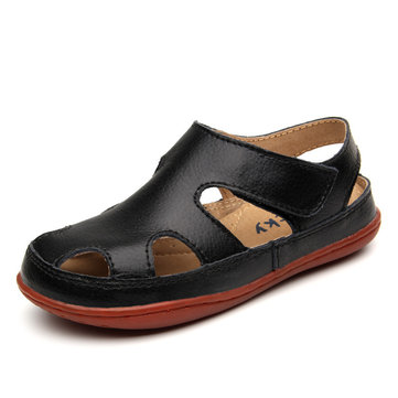 2016 nouveaux enfants sandales garcons filles véritables enfants de cuir découpés chaussures