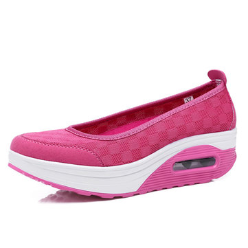 Maille rocker chaussures chaussures à semelle de santé glissent sur des chaussures de sport de plein air sport 