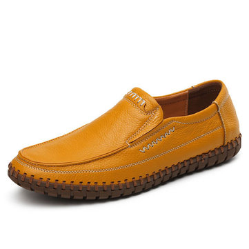 Taille& des& états-Unis& 6.5-11.5& Men's& Cuir& véritable Hand Stitching Soft Sole Oxfords