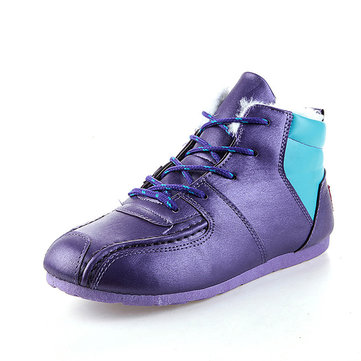 Bottes de neige femmes doublure en fourrure occasionnels en plein air garder chaud coton appartements