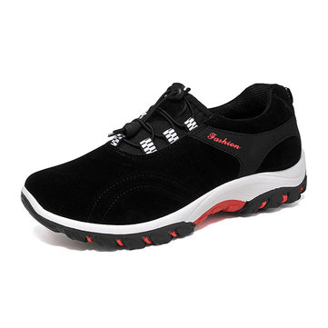 Hommes décontractés Chaussures plates à lacets en daim
