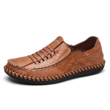 Chaussures& en& cuir& à& manches& longues style Oxford