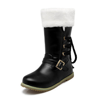 Nous la taille 5-21 des femmes d'hiver gardent grande taille occasionnels bottes chaudes de neige en peluche en plein air