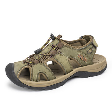 Taille nous 6.5-10.5 mens été des sandales de plage baton magique chaussures en cuir d'ajustement